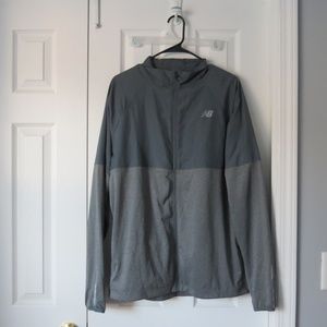 Gray New Balance Windbreaker